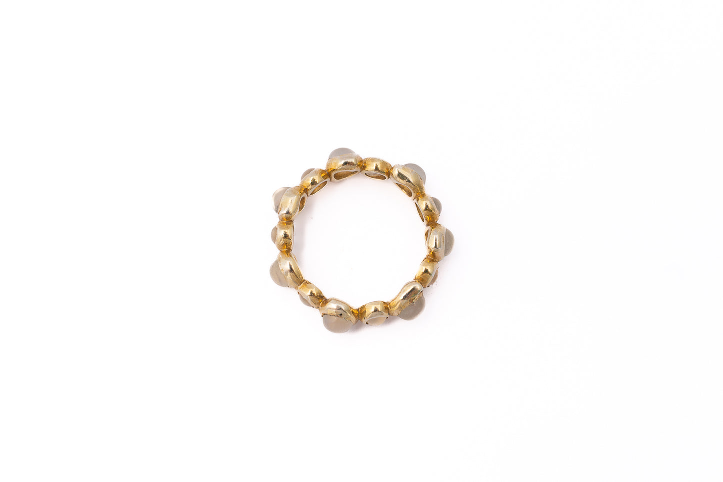 Oceanus Eternity Moonstone Ring - Sunlit