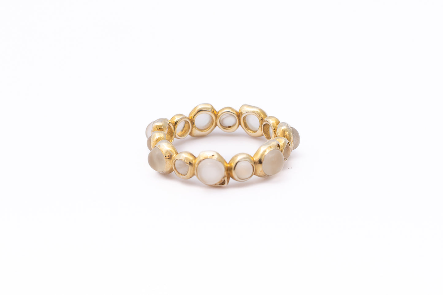 Oceanus Eternity Moonstone Ring - Sunlit