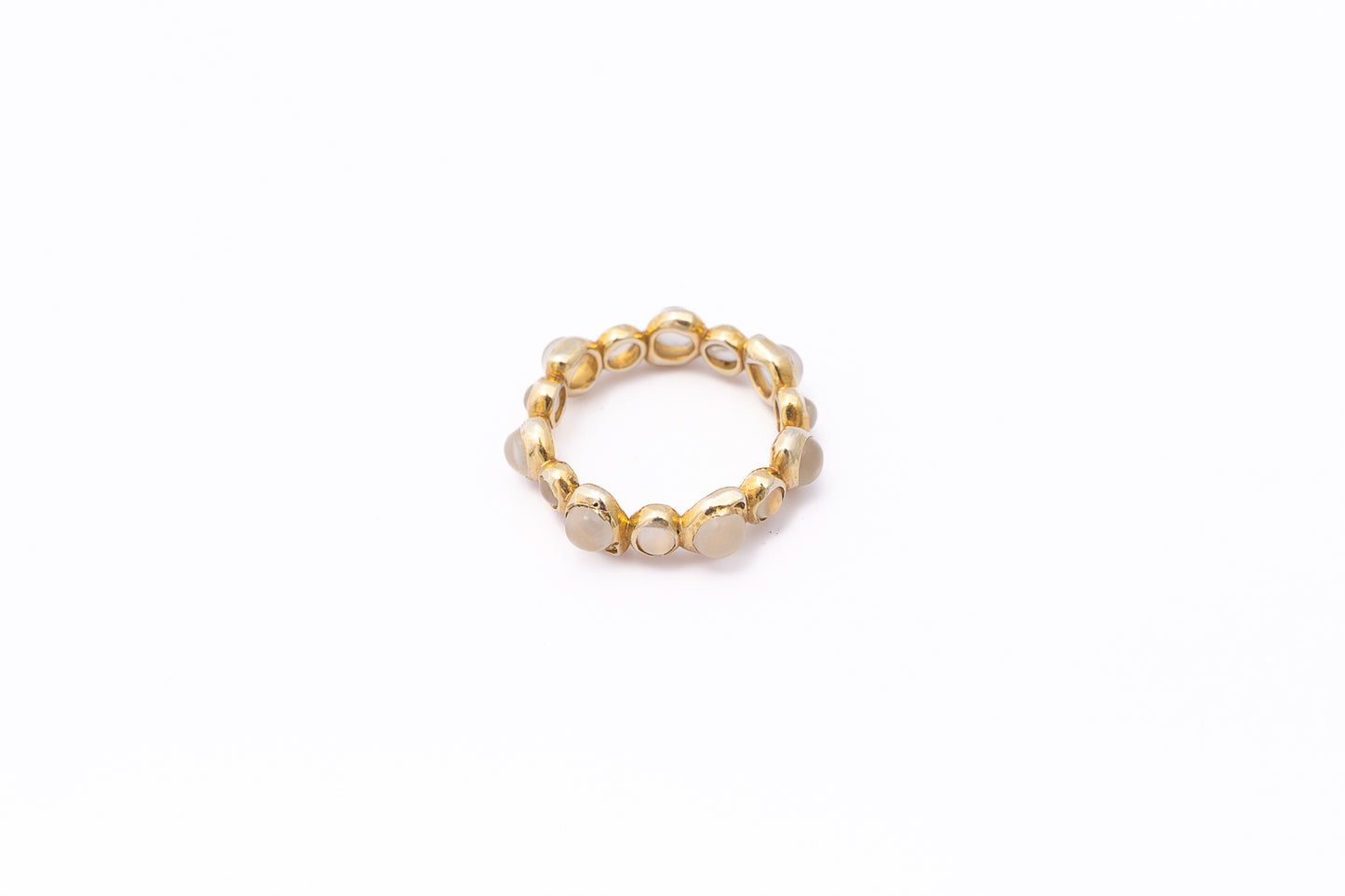 Oceanus Eternity Moonstone Ring - Sunlit