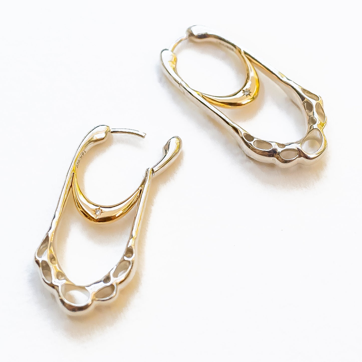 Of Sky & Sea Hoops - Two Tone