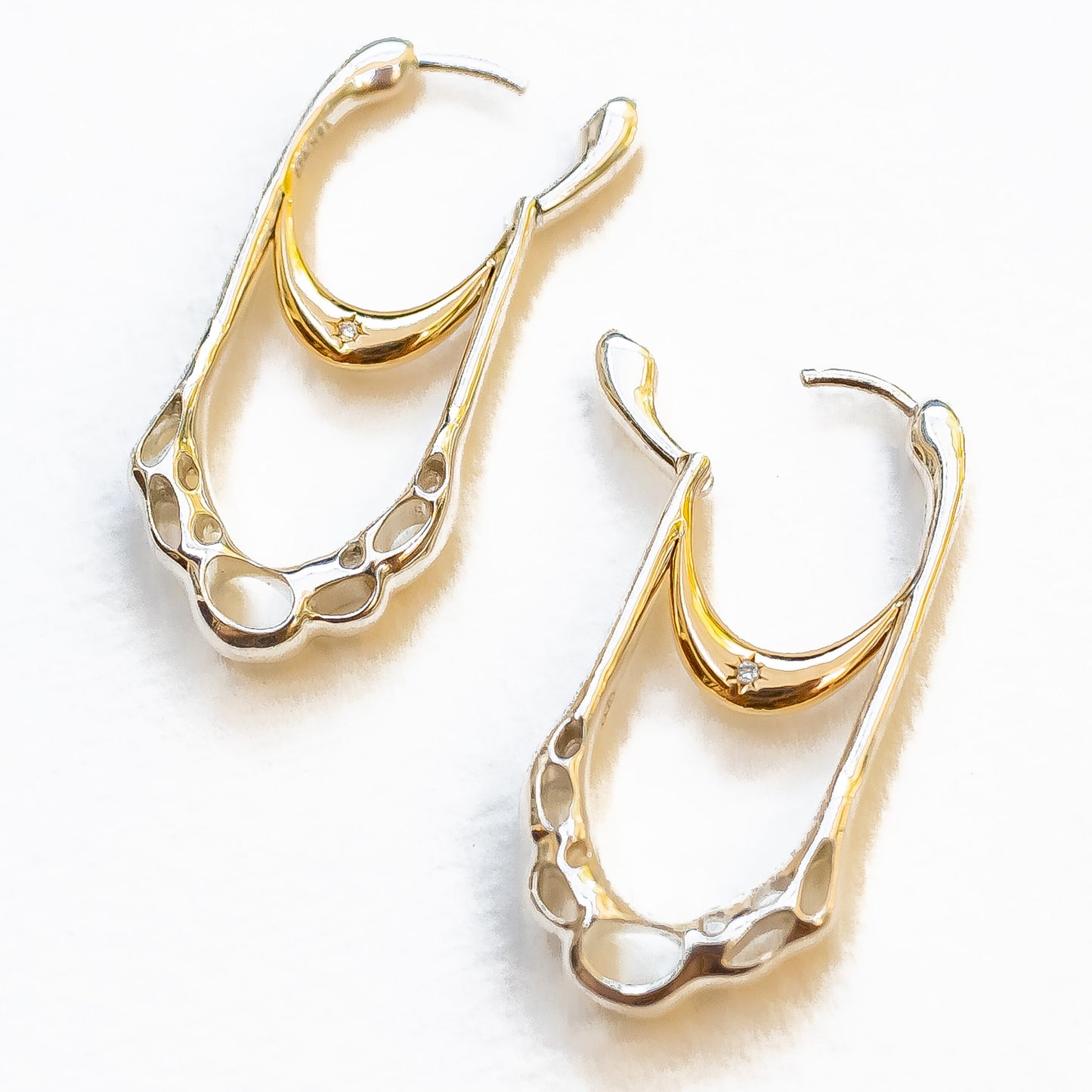 Of Sky & Sea Hoops - Two Tone
