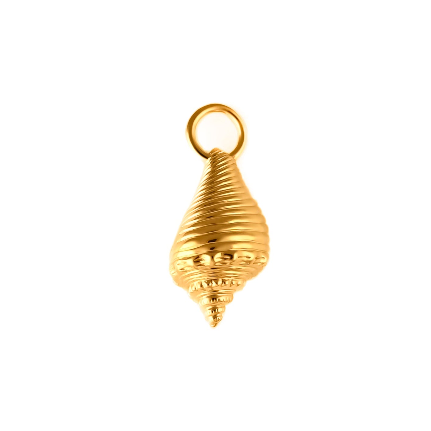 conch shell gold pendant