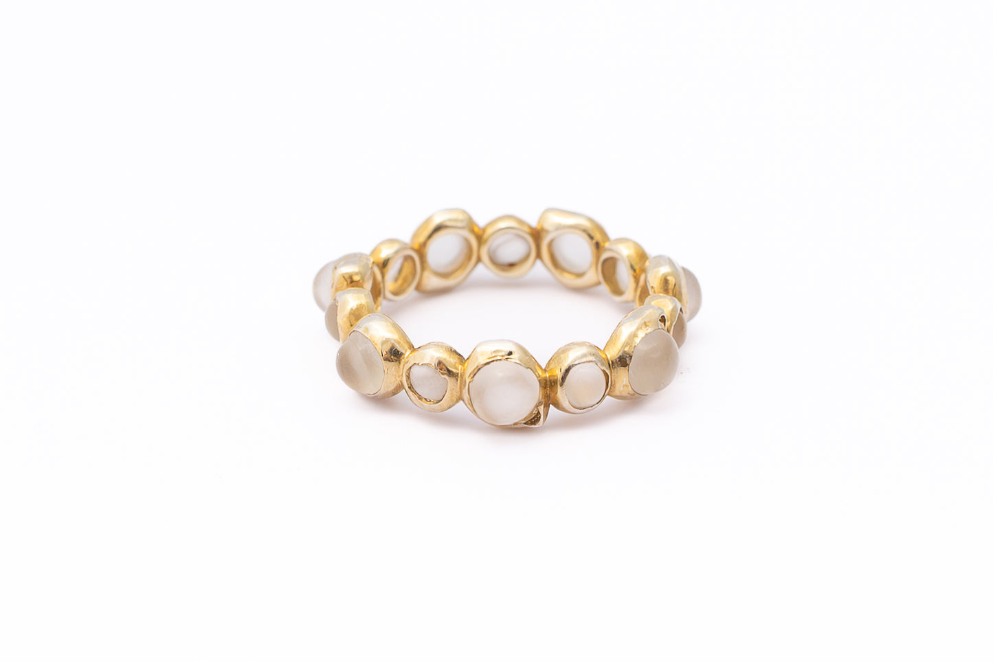 GOLD ETERNITY MOONSTONE RING