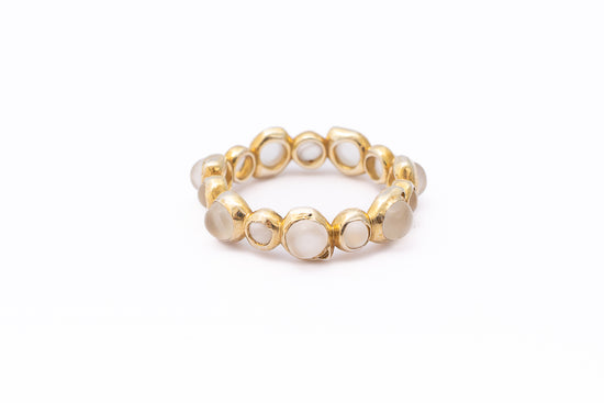 Oceanus Eternity Moonstone Ring - Sunlit