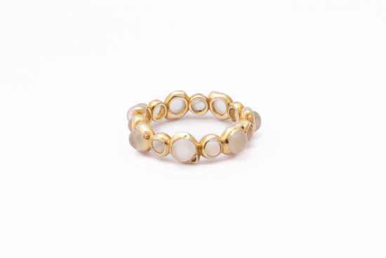 GOLD ETERNITY MOONSTONE RING