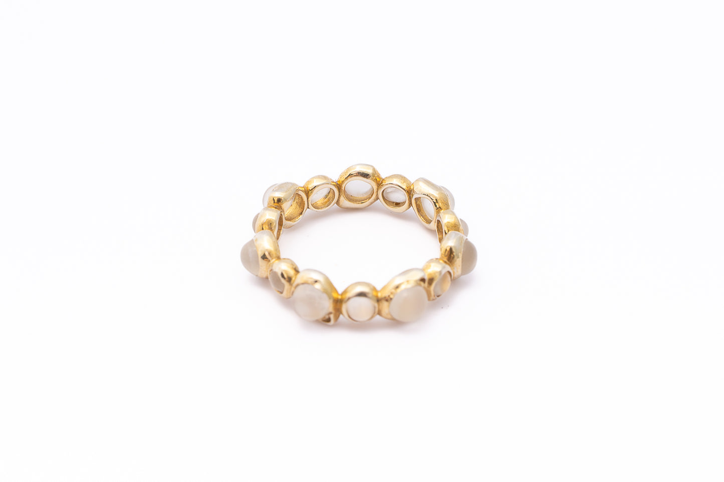 GOLD ETERNITY MOONSTONE RING