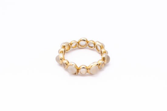 GOLD ETERNITY MOONSTONE RING