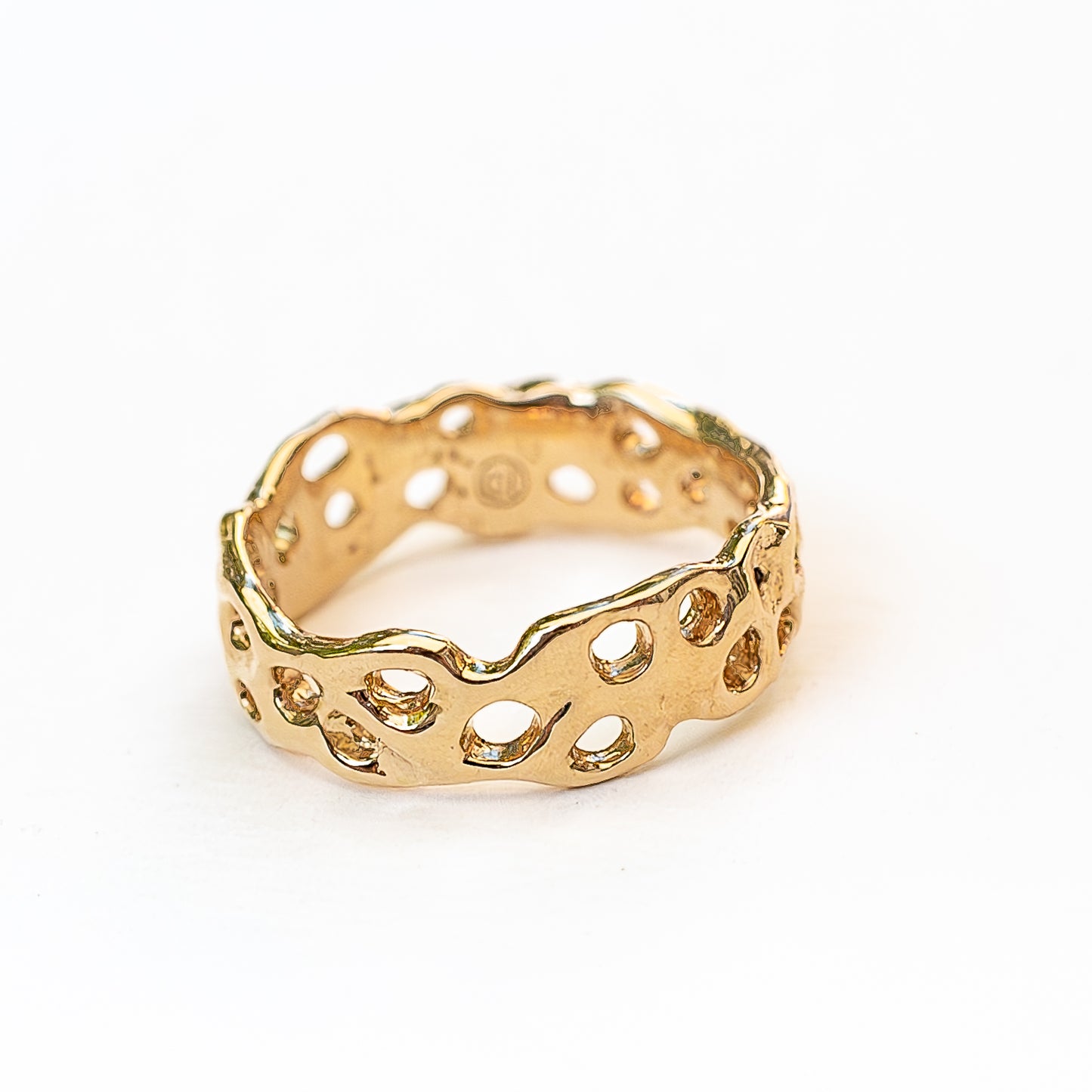 14K Gold Coral Ring