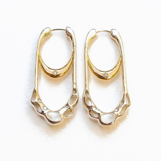 Of Sky & Sea Two Tone Hoops